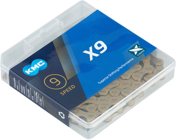 X9 Kette 9-fach - titan nitrid gold/9 fach