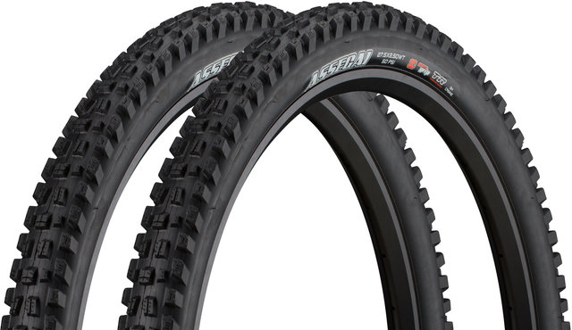 Maxxis Set de 2 Pneus Souples Assegai 3C MaxxGrip Downhill WT TR 27,5" - noir/27,5x2,5