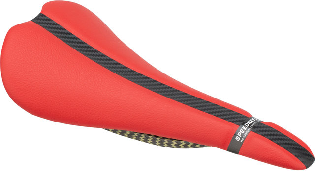 tune Selle Speedneedle 20TWENTY Carbon avec Cuir - rouge/135 mm