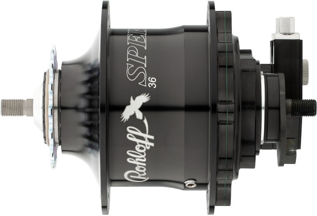 Rohloff Speedhub 500/14 TS Schraubachse 135 mm Getriebenabe - schwarz-eloxiert/Typ 6, 36 Loch