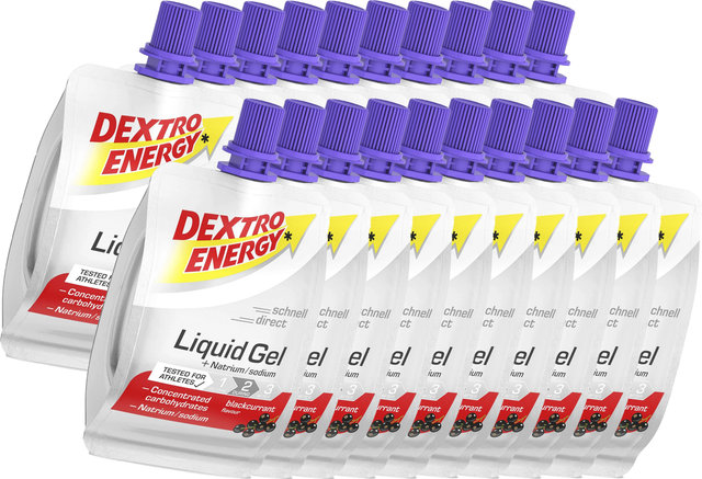 Dextro Energy Gel liquide - 20 pièces - blackcurrant/1200 
