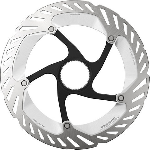 Shimano RT-CL800 Center Lock Außenverzahnung Bremsscheibe für Ultegra / XTR - silber schwarz | 180 mm