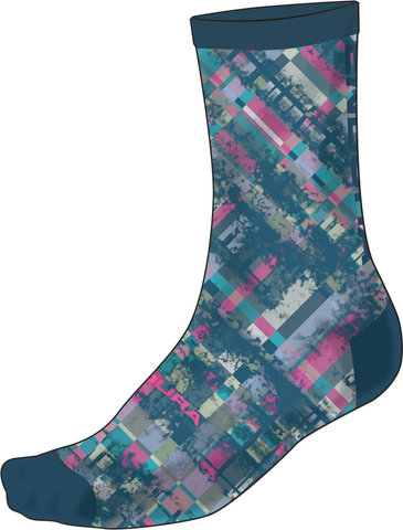 Endura Patchwork Ltd. Print Socks - barra blue/42.5 - 47