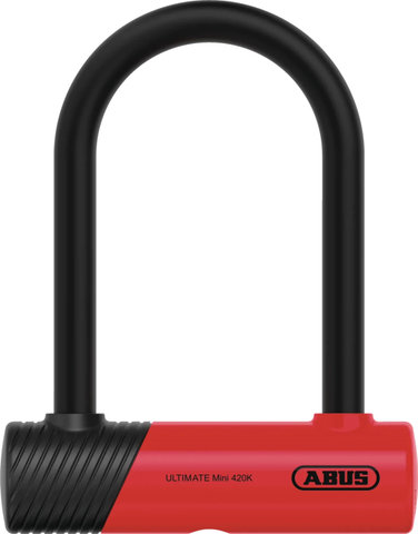 ABUS 420K/150HB140 USH Ultimate Mini Bügelschloss - black-red | 14 cm | 78 mm