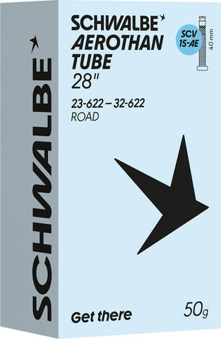 Schwalbe 15-AE Aerothan SCV inner tube for 28" - universal | 23-622 to 32-622 | SCV (Schwalbe Clik Valve) | 40 mm