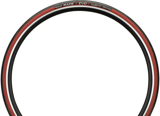 Race A Evo4 28" Folding Tyre - black-red/25-622 (700x25c)