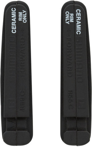 Shimano Dura-Ace, Ultegra, 105 R55C Brake Pads for Ceramic Rims - 2 Pairs - black/universal