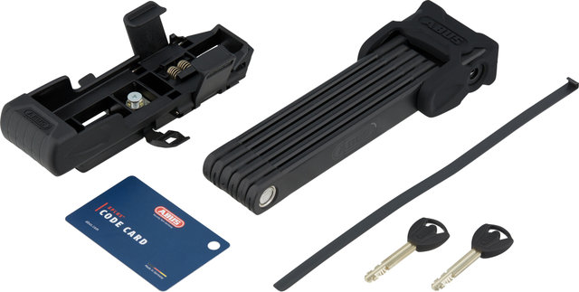 ABUS Candado plegable Bordo 6000K con soporte SH - black/90 