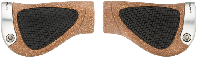 Ergon GP1 BioKork Gripshift Grips for Twist Shifters (Two-Sided) - black-cork/S