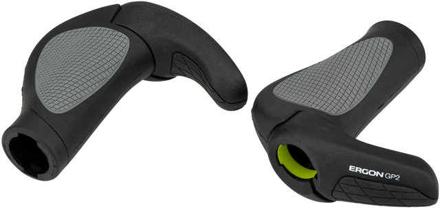 Ergon GP2 Gripshift Grips for Twist Shifters (Two-Sided) - black/S