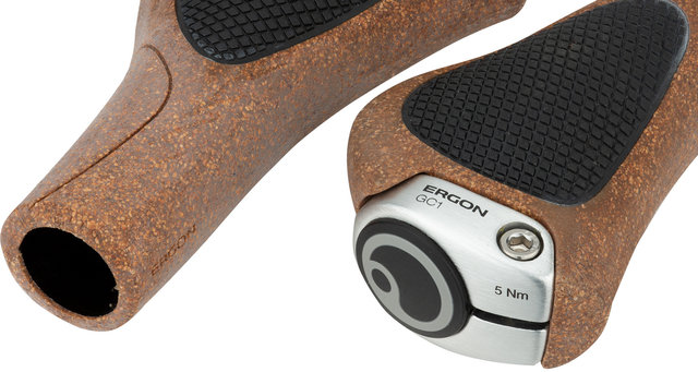 Ergon GC1 BioKork Grips for Twist Shifter (One-Sided) - black-cork/universal