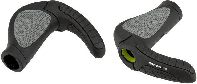Ergon GP3 Gripshift Grips for Twist Shifters (Two-Sided) - black/S