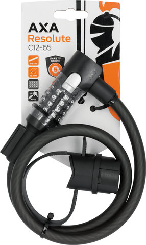 Axa Candado de cable Resolute C12-65 - negro | 65 cm