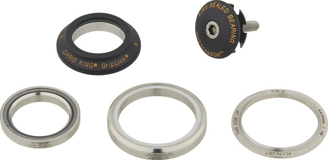 Chris King DropSet 2 IS42/28.6 - IS52/40 GripLock Headset - two tone-black-gold/1 1/8" - 1,5" tapered/IS42/28,6 - IS52/40
