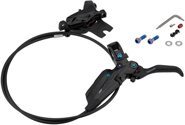 SRAM Code RSC Disc Brake - black anodized-rainbow/front