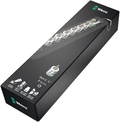 Belt A 2 Zyklop Innensechskant Bitnuss-Satz mit Haltefunktion - schwarz-silber/universal