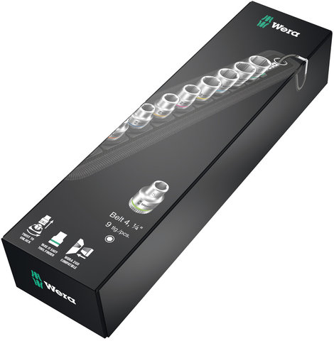 Set d'Embouts pour Clef à Douille Belt A 4 Zyklop - noir-argenté/universal
