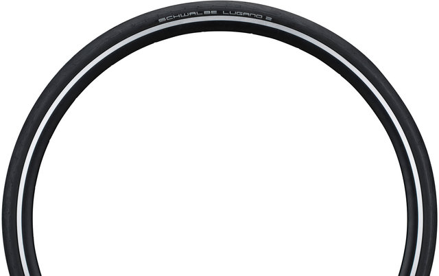 Schwalbe Pneu Rigide Lugano II Endurance 28" - noir/25-622 (700x25C)