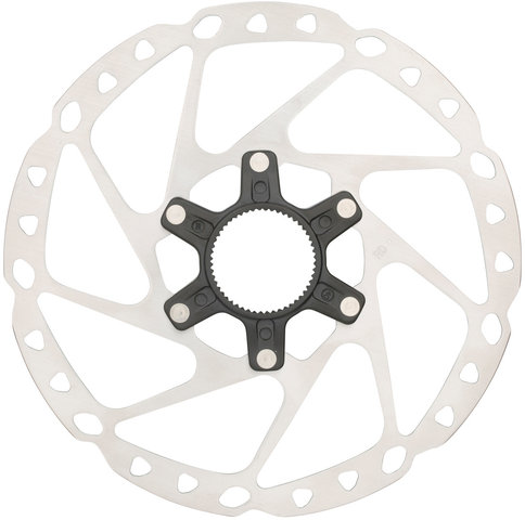 Shimano SM-RT64 Center Lock Brake Rotor for Deore w/ Internal Teeth - silver-silver/180 mm