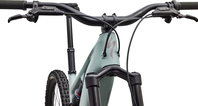 Specialized Vélo électrique tout-terrain Levo 4 EVO Comp Carbon 29"/27,5" - satin agave grey-desert metallic | L | 180 mm | 155,0 mm | 44 mm | 29" (avant), 27,5" (arrière)