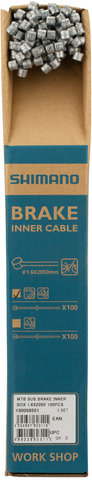 Cable de frenos de acero inoxidable MTB - 100 piezas - universal/universal
