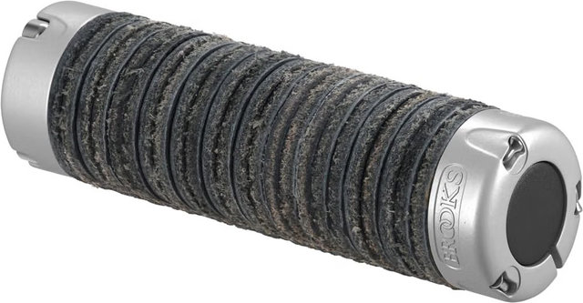 Brooks Plump Leather Handlebar Grips - black | 130 mm