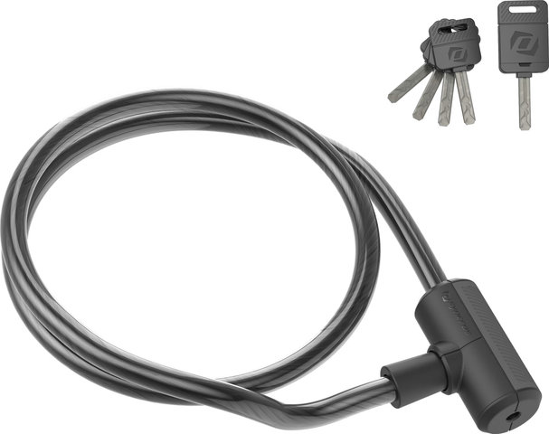 Syncros Cerradura de cable con llave SYN Masset 15x1000mm - black | 100 cm