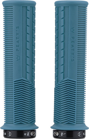 Peaty's Monarch Grips Mushroom Lock-On Handlebar Grips - turquoise/thin