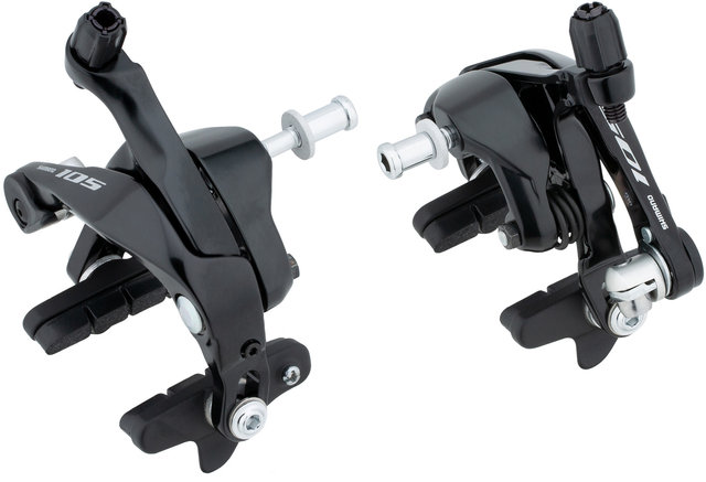 Shimano 105 BR-R7000 Rim Brake Set - silky black/set (front+rear)