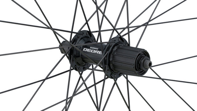 Juego de ruedas DT Swiss 535 + Shimano Deore T610 26" - negro/26" set (RD 9x100 + RT 10x135) Shimano