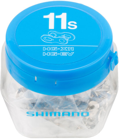 Shimano Verrou de Maillon SM-CN900-11 Quick-Link - 50 pièces - argenté/11 vitesses