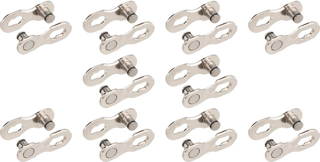 Kettenschloss SM-CN900-11 Quick-Link - 10 Stück - silber/11 fach