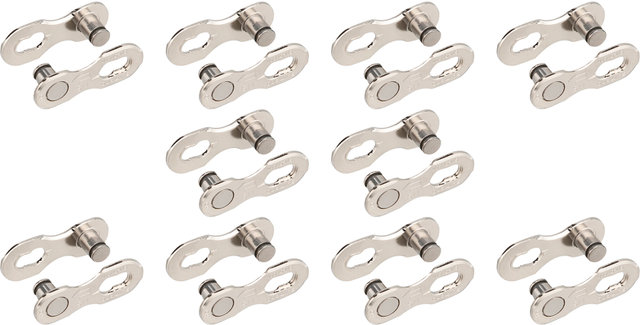 Shimano SM-CN900-11 Quick-Link Master Link - 10 Pack - silver/11-speed