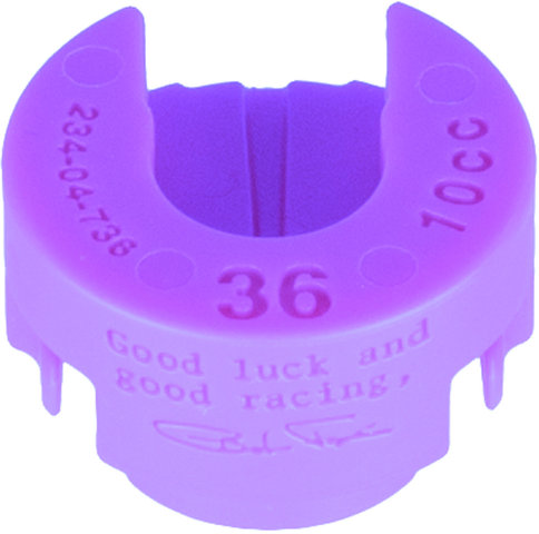 Fox Racing Shox Token Volume Spacer for 36 Float Rhythm Suspension Forks as of 2019 - purple/10cc