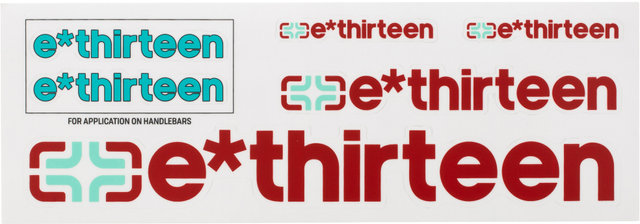 e*thirteen Decal Set for Handlebars - petrol turquoise/universal