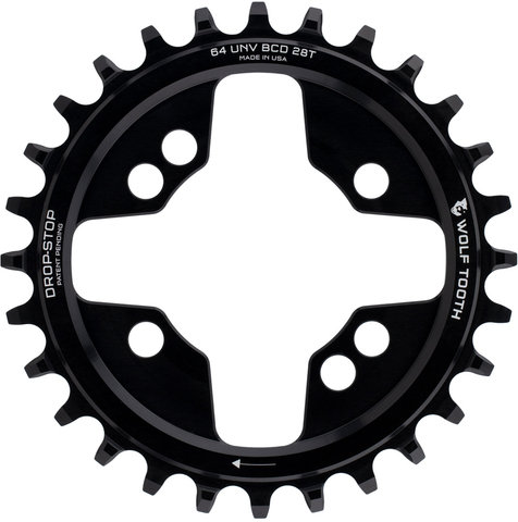 Wolf Tooth Components Plateau 64 BCD - black/28 dents
