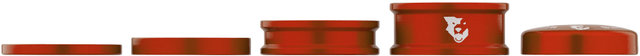 Wolf Tooth Components Set de Capuchon de Direction et Entretoises Anodized Bling Kit - red/universal