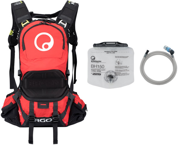 Ergon BE2 Enduro Hydration Pack - black-red/small
