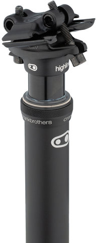 crankbrothers Highline 7 125 mm Sattelstütze - black/31,6 mm / 417 mm / SB 0 mm