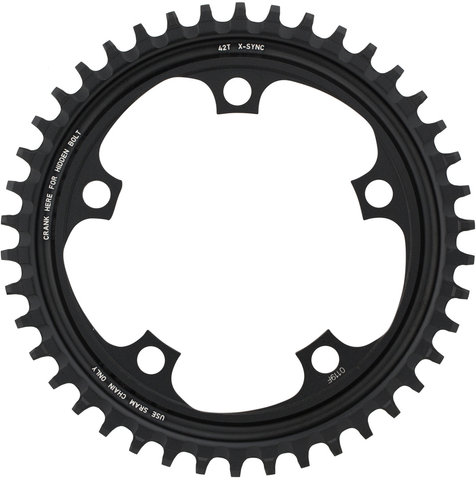 SRAM Kettenblatt X-Sync für Force 1 / Rival 1 / CX 1, 110 mm - grey anodized/42 Zähne