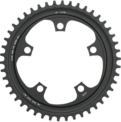 SRAM X-Sync Chainring for Force 1 / Rival 1 / CX 1, 110 mm - grey anodized/46 tooth