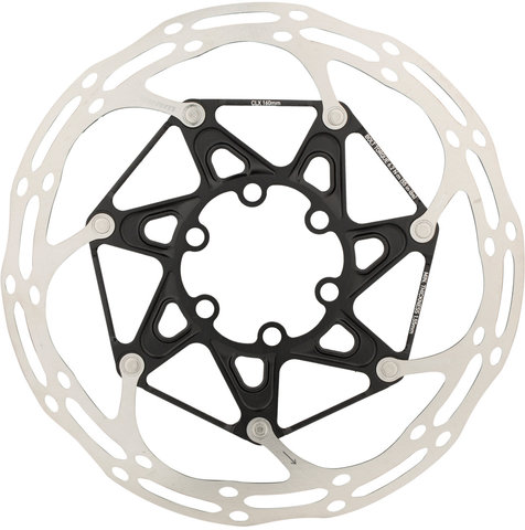 SRAM Centerline X Rounded 6-Loch Bremsscheibe mit Titan-Schrauben 2-teilig - silver-black/160 mm