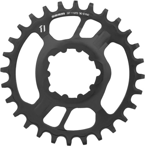 SRAM Kettenblatt X-Sync Direct Mount Boost Stahl für XX1/X01/X1/X0/X9 - black/28 Zähne