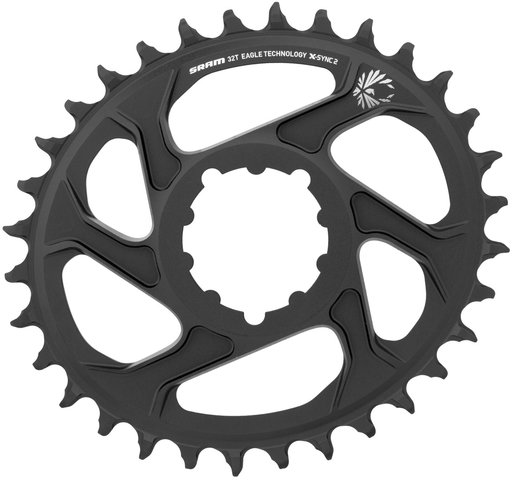 SRAM Oval X-Sync 2 Direct Mount 6 mm Chainring for X01/XX1/GX Eagle - black/32 tooth