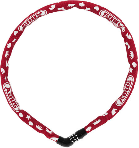 Candado de cadena Steel-O-Chain 4804C Symbols - red/75 cm