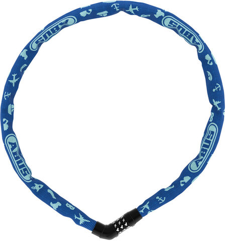 ABUS Steel-O-Chain 4804C Symbols Chain Lock - blue/75 cm