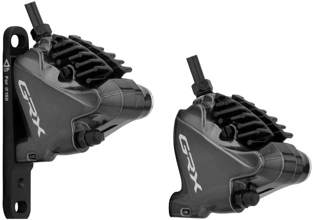 Set de frenos de disco d+t GRX BR-RX810 + Di2 ST-RX815 - negro-gris/set (RD + RT)
