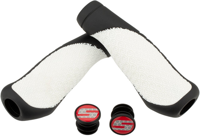 SRAM Puños de manillar Comfort - negro-blanco/133 mm