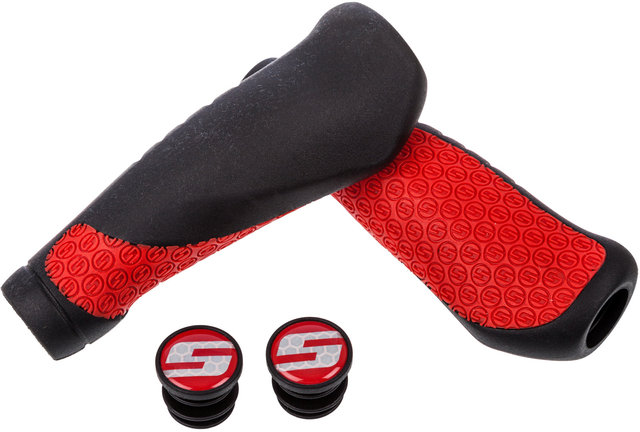 Poignées Comfort - noir-rouge/133 mm