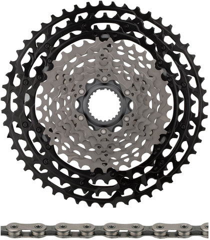 Shimano Set de desgaste cassette XTR CS-M9100-12 + cadena CN-M9100 12 veloc. - plata/10-51